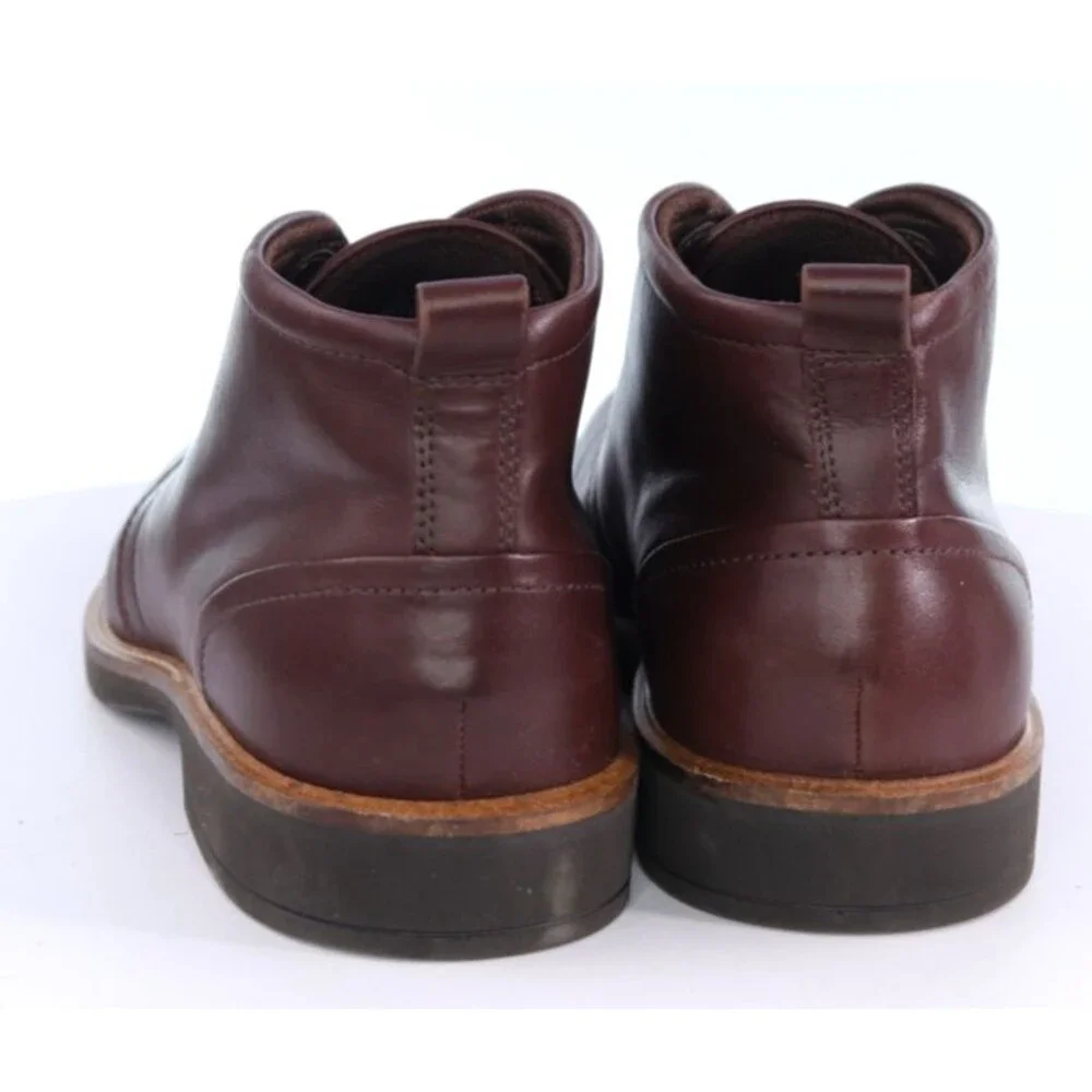 ECCO Biarritz $160 Men's Chukka Boots Size EU 42 US 11-11.5 Leather Brown